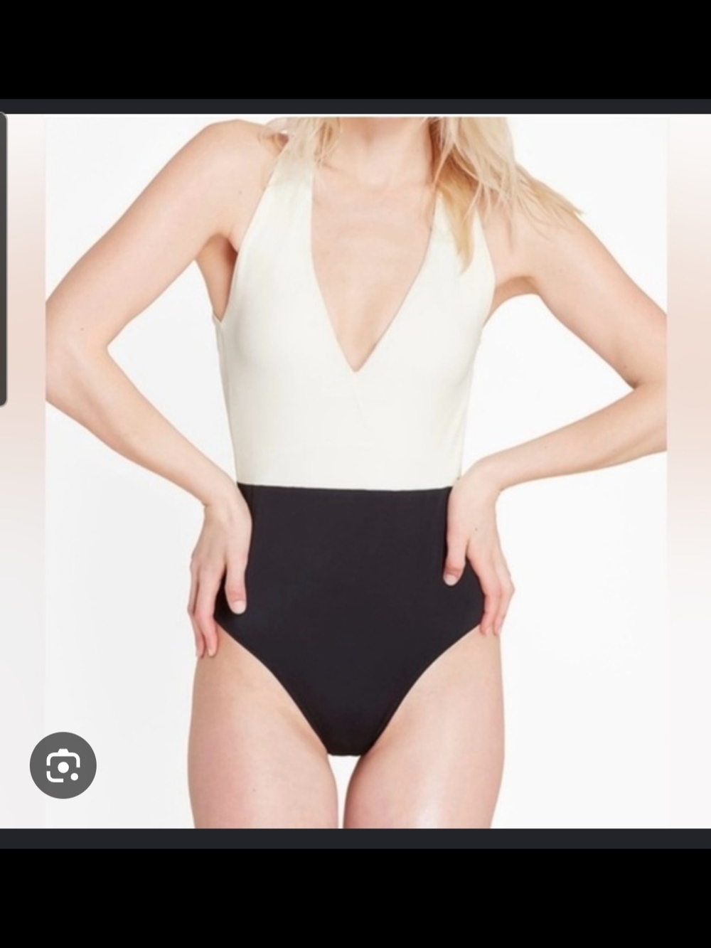 summersalt Two-Tone White and Navy Kids One-Piece